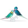 SWAROVSKI COPPIA DI PAPPAGALLINI 5577124 JUNGLE BEATS