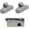 AzureRay Clip per Visiera Auto，Gancio Parasole per Auto di Alta Qualità, 2 Pezzi Staffa Sostituzione Parasole, Compatibile per VW Caddy Golf Mk4 Passat Polo Amarok Transporter T5 Touran Seat Ibiza Leo