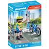 PLAYMOBIL 71732 Policier cycliste avec borne de recharge
