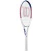 Wilson Racchetta da Tennis Allure, Per Colpi Di Precisione, Con Design A Doppio Foro e Impugnatura Confortevole, Pre-Incordata, Colore: Rosa/Blu, Misura: 1
