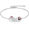 ONEFINITY Bracciale da donna con coccinella, in argento Sterling 925, idea regalo per mamma, figlia, sorella, nonna
