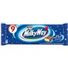 Milky Way Barrette al Cioccolato - Snack Dolce per Merenda, Scuola e Ufficio - Confezione Multipack 9 Pezzi