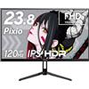 Pixio PX246 Gaming Monitor 23.8 pollici Nero FHD 120Hz IPS HDMI VGA 4ms PX246...