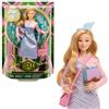 Mattel Bambola universale Wicked Glinda alla moda e accessori con capelli biondi acconciati, disposizione e look uniforme scolastica rimovibile