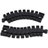 Gvrxec 2 binari in plastica, connettori, binari flessibili, 14,2 x 4 x 1,2 cm, ferrovia lunga, guide flessibili, flessibili e deformabili, accessori per ferrovia in legno, per collegare binari, allungare e
