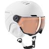 Black Crevice Cortina, casco da sci per bambini, con visiera e ventilazione, casco da snowboard per ragazzi e ragazze, con cuscinetti auricolari e supporto per occhiali da sci, misura regolabile