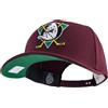 Mitchell & Ness NHL Team Ground 2.0 Pro Baseball Cap - Anaheim Ducks, Burgundy, Snapback (misura regolabile)