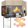 Nanoleaf Elements Starter Kit, 13 Esagoni Luminosi LED Effetto Legno Smart - Applique da Parete Interno Modulari, Luci Led Dimmerabile WiFi, Funziona con Alexa, Sincronia Musicale, Decorazioni Casa