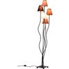 KARE Design Lampada da Terra Flexible Mocca Cinque, multicolore, a 5 braccia