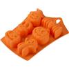 Zenker Stampo in Silicone per Mini Torte e Dolci, 6 Impronte a Tema Halloween, per Mini Torte, Cioccolato, Resistente al Calore e Gelo, Lavabile in Lavastoviglie, 23x17,5 cm