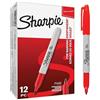 Sharpie pennarelli indelebili | punta fine | rosso | 12 pezzi