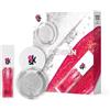 VERALAB Overskin by Veralab Glow Vertigo, Kit Ombretto Illuminante Multiuso + Lucidalabbra Effetto 3D Gossip Gloss (Light Vertigo 01 Madreperla + Gossip Gloss 04 Sangria)