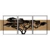 Mauro Ferretti PANNELLO DA MURO LAGOS FERRO E WOOD SET 3PZ