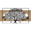 Mauro Ferretti PANNELLO DA MURO TREE FERRO E WOOD SET 3PZ
