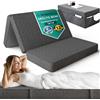 DYNMC you Materasso Pieghevole Doppio 120x195 cm Certificato Oeko-Tex - Materasso in Memory Foam 14 cm con Rivestimento Lavabile - Materassino per Campeggio, Pavimento, Letto Ospiti - Firmezza Media H3 e Comodo