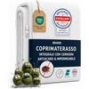 Dreamzie - Coprimaterasso Singolo con Cerniera - 90x200cm - Antiacaro