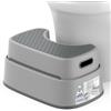 MR.SIGA Sgabello da bagno per adulti, resistente, antiscivolo, per bagno, sgabello per bambini, grigio scuro e grigio chiaro