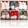 com-four® 12x addobbi premium Babbo Natale per albero, figure decorative sospese per decorazioni natalizie o pacchi regalo in stile scandinavo