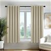 Deconovo Tende Oscuranti per Interni 70x120 cm, 2 Pezzi, Beige Chiaro - Termiche Isolanti e Moderne con 3 Modi di Montaggio - Ideali per Finestre Camera da Letto e Soggiorno