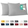 Dreamzie - Federa Cuscino 40x60 cm - Set da 2-100% Cotone - Grigio