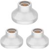 ledscom.de 3 lampade da soffitto/portalampada ELEKTRA, porcellana, bianco lucido, 1x E27 max. 300 W
