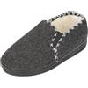BAWAL Pantofole Isolate Donna Uomo Scarpe in Feltro con Lana Unisex Caldo Inverno 36-46 EU (Grigio/bianco, 39)