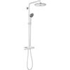 GROHE Vitalio Joy System 260, Sistema doccia con miscelatore termostatico, a 3 getti, con supporto regolabile, Cromo, 26403001