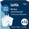 LAICA bi-flux universal 12 Filtri Acqua - Compatibile con LAICA e Brita