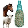 VEVOR Reti da Fieno per Cavalli 4 Pezzi Lunghezza Estesa 0,9 m Fori 38 x 38 mm, Materiale PE, con Quattro Moschettoni, Rete per Alimentazione Lenta per Cavalli, Pecore, Bovini, Alpaca e Bestiame
