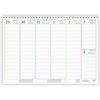 Agendepoint.it Planning Settimanale Colors Spiralato A4 21x30cm Con Layout Orario Dalle 7:00 Alle 22:00, 55 Fogli, Copertina Plastificata 300-600 Micron, 2026