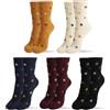 kikiya socks Calzini da donna | 5-6 paia di calzini colorati arcobaleno a righe tubolari fiori casual da donna e ragazze calzini in cotone | US 6-8, Mini Fiore, 6-8