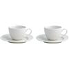 Brandani set 2 Tazzina caffe' con piattino Bourlesque cod.53500