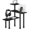 Furinno TURN-N-TUBE organizer da piano cucina, a 3 ripiani scaffale organizer angolare da piano, scaffale angolare, per cucina, dispensa, organizer e contenimento, Espresso