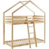 BAÏTA - Letto a castello Tiny pino massiccio 90 x 190 rete inclusa