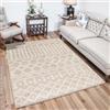 Livabliss Nour Geometrico Rectangle Tappeto | Crema, Beige chiaro | 130x170cm | Soggiorno e Camera da Letto | Tessuto a Macchina Polipropilene