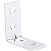 Corner Brace Staffe angolari a 90°, in plastica, 30 x 30 mm, placcate in zinco, confezione da 50