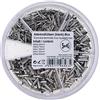 SeKi Assortimento di manicotti terminali non isolati 0,5-2,5 mm² (500 x 0,50 mm², 500 x 0,75 mm², 400 x 1,00 mm², 300 x 1,50 mm², 200 x 2,50 mm²), grigio