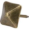 GZD Chiodo per tappezzeria, 50 pezzi hardware per porte Forniture artistiche Chiodo per tappezzeria per buoni materiali fai da te. per l'artigianato in pelle(Side length 14mm*total length 20mm)