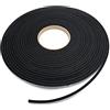 esnado EPDM - Schiuma nera Lunghezza: 10 m su rotolo, autoadesivo su un lato (9 mm x 5 mm)