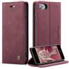 Ottcooed Cover per iPhone SE 2022/2020/ iPhone 8 / iPhone 7 Custodia, Cover Pellicola a Libro Portafoglio in Pelle Porta Carte Protettiva Slot per Scheda Flip Case con iPhone SE 2022/2020, Rosso vino