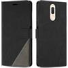 SONWO Cover per Huawei Mate 10 Lite/Nova 2i, Flip Caso in PU Pelle Case Cover Custodia con Slot per Schede e Supporto Stand per Huawei Mate 10 Lite/Nova 2i, Nero