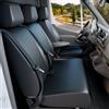 WALSER Coprisedili auto Transporter in similpelle compatibile con VW Crafter, Mercedes Sprinter, 1 sedile anteriore singolo (bracciolo) e sedile anteriore doppio ribaltabile
