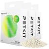 PETKIT Lettiera per Gatti Agglomerante, Lettiera Mista Tofu Bentonite per Gatti,Risciacquabile,Super Assorbente,Elimina Gli Odori e la Polvere(2.4kg×3 Confezioni), 7.2KG