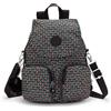 Kipling FIREFLY UP Zaino piccolo (trasformabile in borsa a tracolla), Inviting Grey (Grigio)