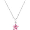 Prinzessin Lillifee Collana con Ciondolo in Argento 925 Collana per bambine in Argento 925, con Preciosa, 35+3 cm, Argento, stella, in confezione regalo, 2036421