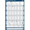 Sasco Agenda annuale compatta da parete 2024, mini lavagna bianca, calendario cancellabile a secco, piccolo planner da parete con penna cancellabile a secco e adesivi, grafico da parete e bacheca,