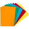 Janrax Confezione da 100 fogli A5 di carta colorata primaria assortiti, 75 g/m²