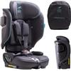 Urban Kanga Wallaroo Grow Seggiolino auto 76-150 cm (i-Size R129) - Seggiolino pieghevole con imbracatura integrata a 5 punti, ISOFIX e Top Tether, da ca. 15 mesi (Nero)