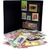 IMPACTO COLECCIONABLES - Collezione di 500 francobolli dall'Asia con Album Incluso (14 x 18 x 1 cm) | Eleva la Tua Collezione filatelica con Autentici francobolli in Un Album Compatto ed Elegante