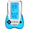 LZYCH Console di Gioco Con Mattoncini 23 Giochi Puzzle Integrati Doppia Modalità di Alimentazione Retroilluminazione Blu Giochi Elettronici Portatili Cubo Giocattolo Retrò per Bambini (Blu)